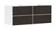 Hansgrohe-HG-Xevolos-E-Waschtischunterschrank-Mattweiss-1370-550-mit-4-Schubkaesten-fuer-Konsolen-mit-2-Aufsatzwaschtischen-geschliffen-Eiche-Dunkel-54196730 gallery number 1